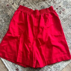 Red Stretchy Shorts